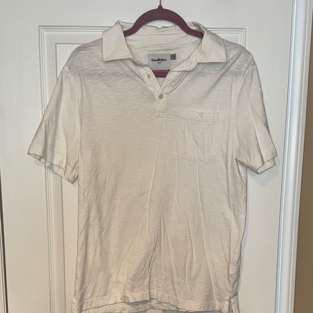 Goodfellow & Co white polo